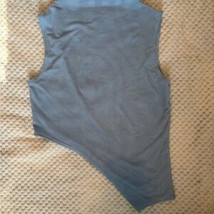 Asymmetrical Baby Blue Women's Top
